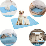 Dog Cooling Mat for Hot Weather – Chilled Pet Pad for Beds, Crates & Travel