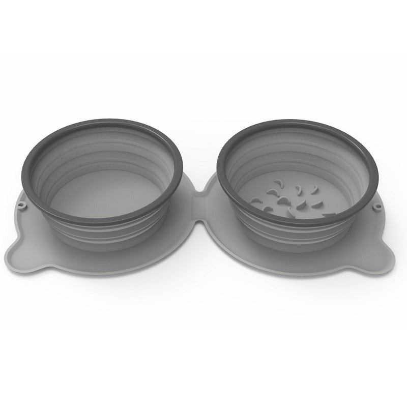 2-in-1 Fold & Go Feeder – The Ultimate Travel Bowl for Adventurous Pets!