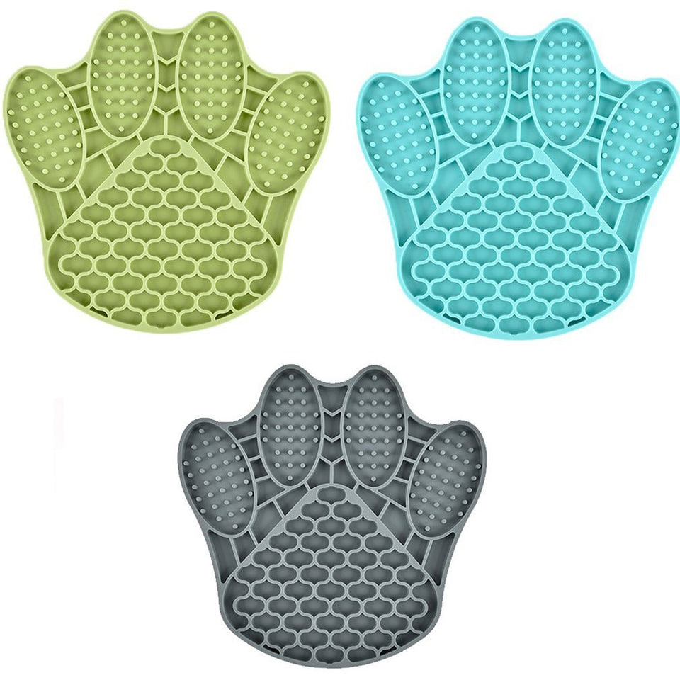 New Amazon Silicone Dog Licking Mat Pet Feeding Bowl