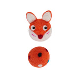 Colorful Felt Cat Toy Ball with Animal Sounds.