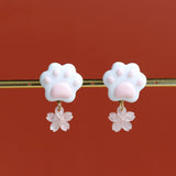 Cat shaped earrings.