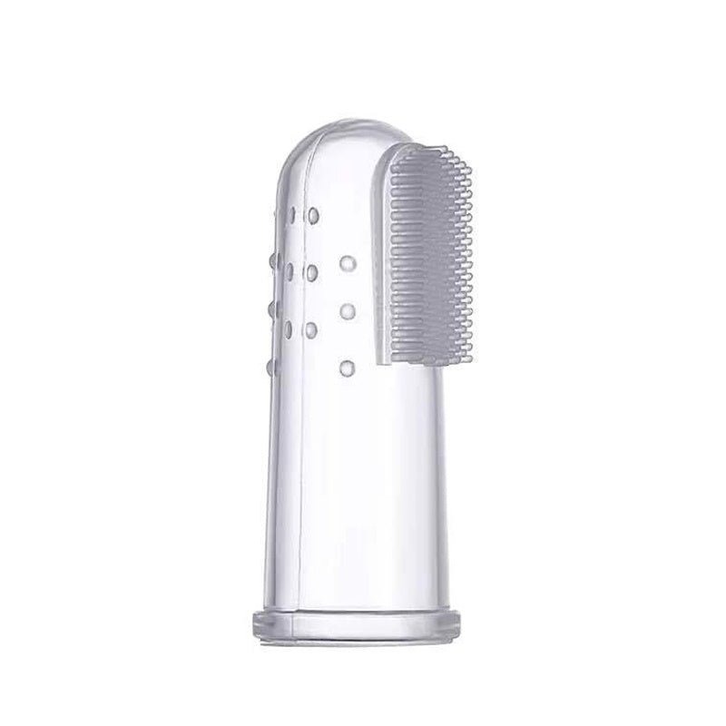 Pet Finger Toothbrush For Dogs Cats Extra Soft Silicone Bristles