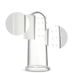Pet Finger Toothbrush For Dogs Cats Extra Soft Silicone Bristles
