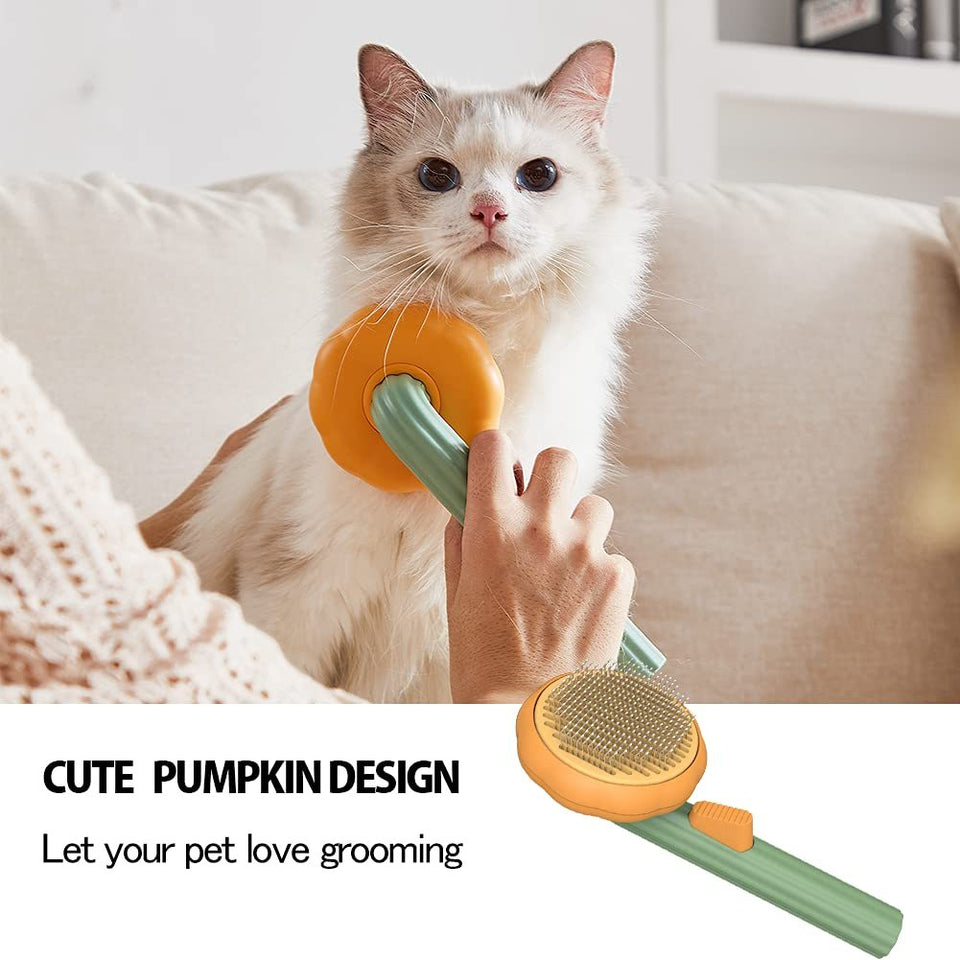 Slick cat hair brush