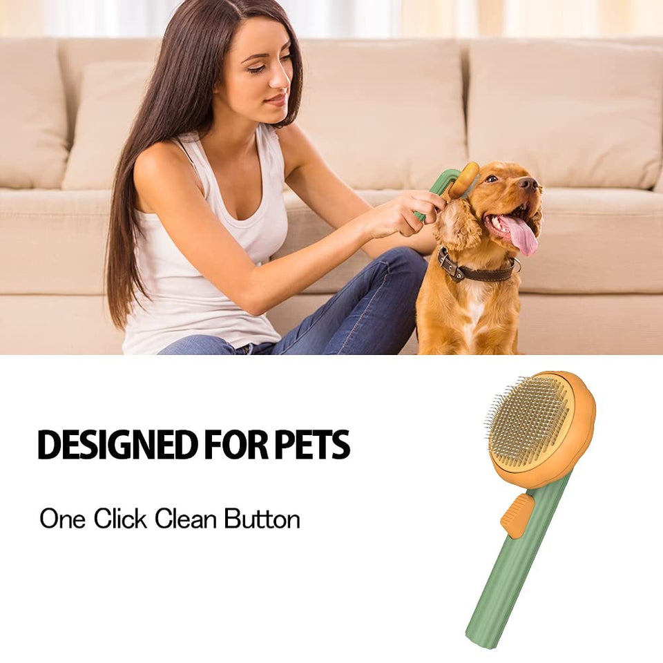Slick cat hair brush
