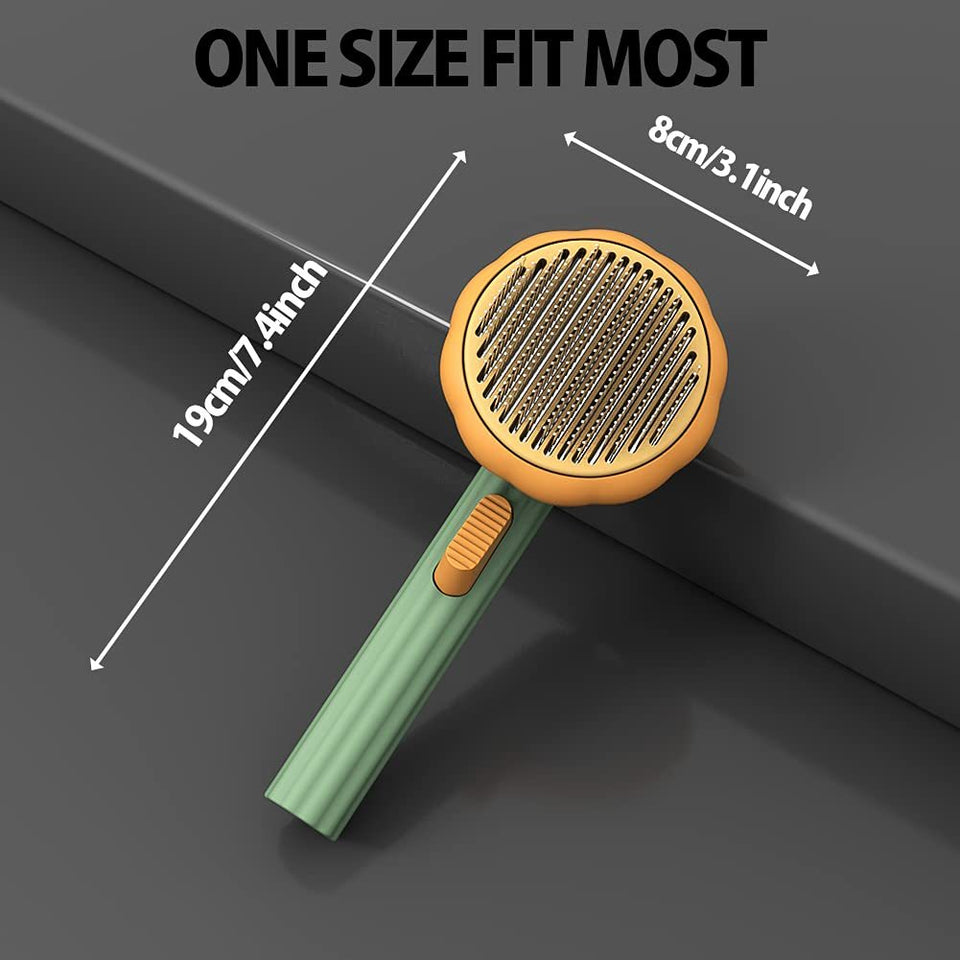 Slick cat hair brush