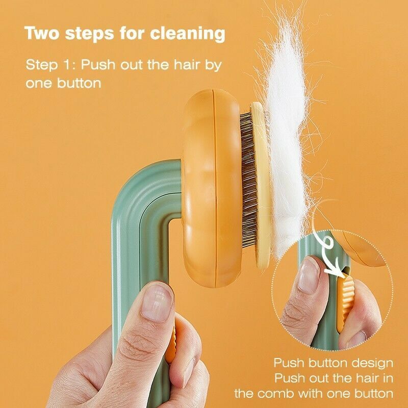 Slick cat hair brush