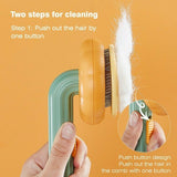 Slick cat hair brush