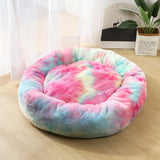 Luxury Round Pet Bed for Small Dogs & Cats – Plush Donut