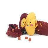 Double the Fun! Unwrap & Refill – A Snack-Stuffed Plush That Keeps Dogs Busy for Hours!