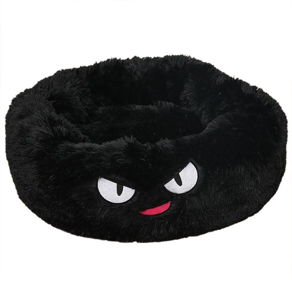 Luxury Round Pet Bed for Small Dogs & Cats – Plush Donut
