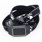 Pet collar locatorAmalgamite Pets My StoreCatMaterial: ABS
 
 GPS positioning accuracy: 20 (m)
 
 Alarm method: fence alarm
 
 Battery type: lithium battery
 
 Battery life: 48 (h)
 
 Waterproof function: IP67
Pet collar locator