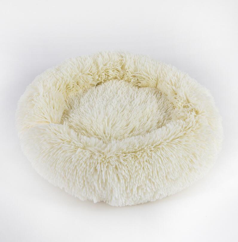 Luxury Round Pet Bed for Small Dogs & Cats – Plush Donut