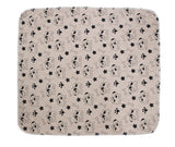 3-layer waterproof pet pad with cute dog pattern, reusable and machine washable absorbent pee pad for dogs and cats