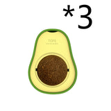 Avocado Catnip Toy – 360° Rotating Self-Cleaning Mint Ball for Cats.
