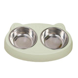 2-in-1 Stainless Steel Bowls – Serve Food & Water in One Sturdy, Slip-Proof Station!