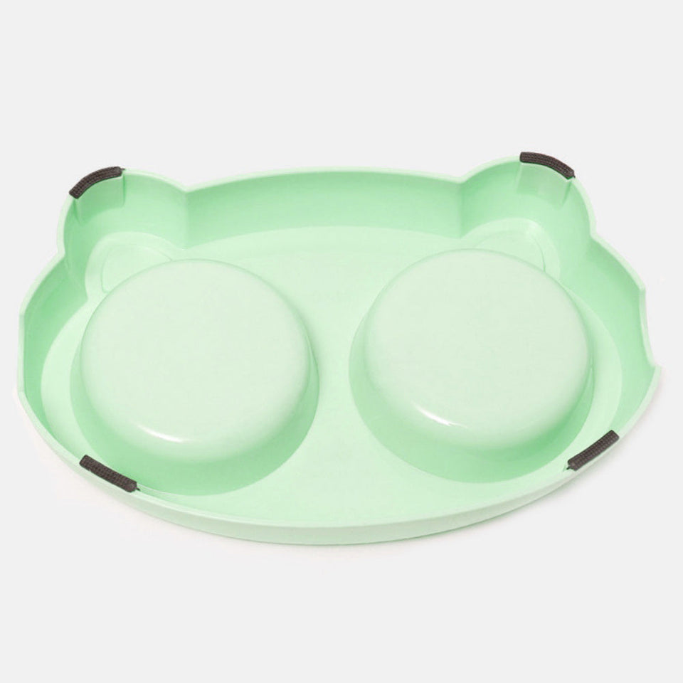 2-in-1 Stainless Steel Bowls – Serve Food & Water in One Sturdy, Slip-Proof Station!