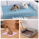 Dog Cooling Mat for Hot Weather – Chilled Pet Pad for Beds, Crates & Travel