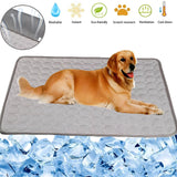 Dog Cooling Mat for Hot Weather – Chilled Pet Pad for Beds, Crates & Travel