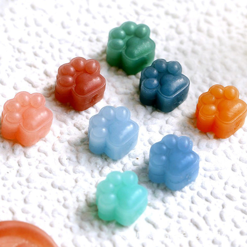 Mini cat paw wax blocks.