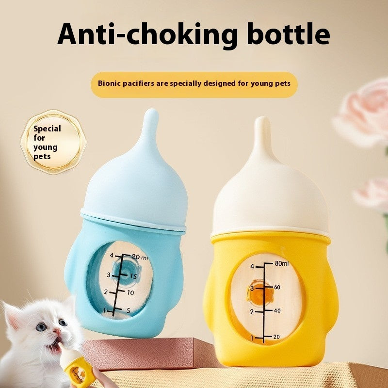 Kittens Nipple Puppy Choke Proof Bionic Silicone Feeding