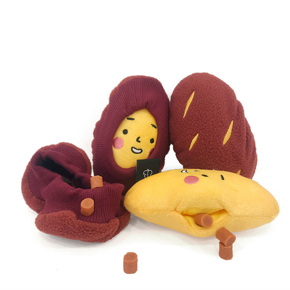 Double the Fun! Unwrap & Refill – A Snack-Stuffed Plush That Keeps Dogs Busy for Hours!