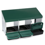 3-compartment Chicken Feeding Trough