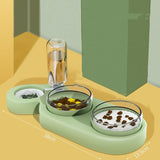 Cats Dogs Pets Rice BowlsAmalgamite Pets My StoreCatProduct information:
 


 Product name: Snail pet 3 bowls
 
 Volume: 550ml
 
 Material: Plastic
 
 Size: 380*135mm
 
 Weight: 400g
 
 Color:Mint Green 【2 Bowls + WatCats Dogs Pets Rice Bowls Automatic Water Bowls