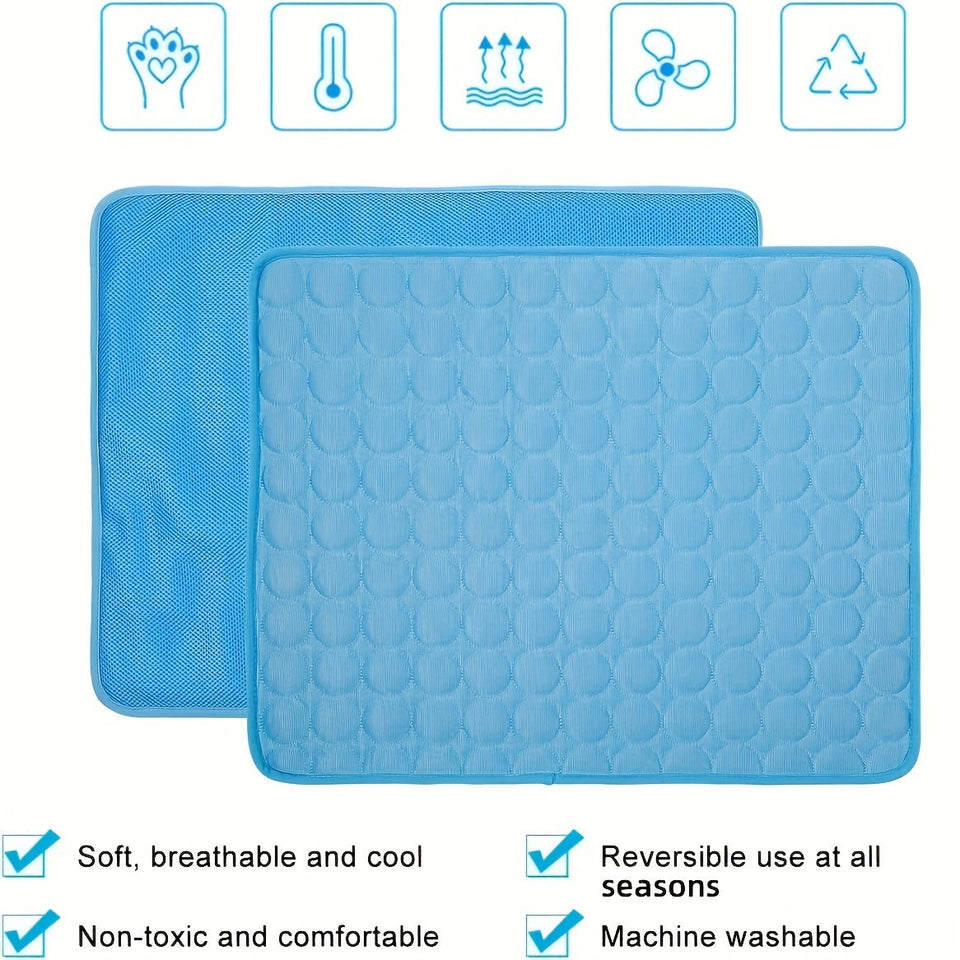 Dog Cooling Mat for Hot Weather – Chilled Pet Pad for Beds, Crates & Travel
