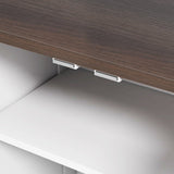 Dog Feeding Station, Dog Food Storage Cabinet With Hidden Dog Bowls