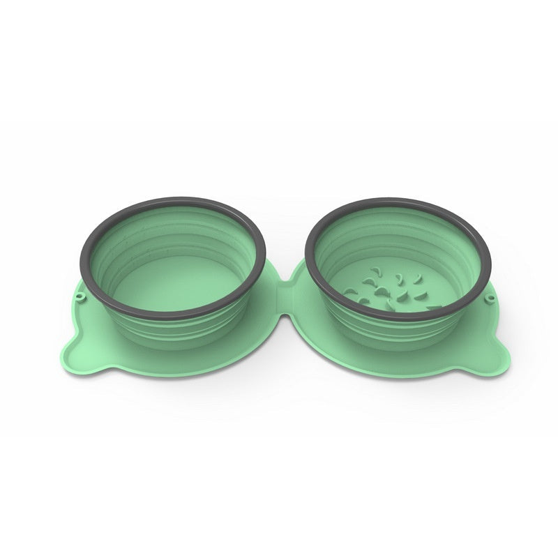 2-in-1 Fold & Go Feeder – The Ultimate Travel Bowl for Adventurous Pets!