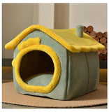 Self-Warming Foldable Dog House – Winter-Proof Pet Cave Bed