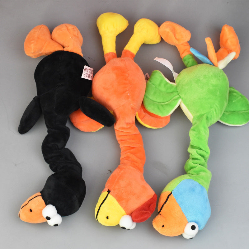 Pets Bite-resistant Dog ToyAmalgamite Pets My StoreCatProduct information:
 
 Color: black, orange, green
 
 Material: Plush
 
 Category: Pet Toys
 
 Size: 30 * 15cm


Packing list: 

1* Dog Toy

Product Image:Pets Bite-resistant Dog Toy Sound BB Call Molar Plush Toy Pet Products