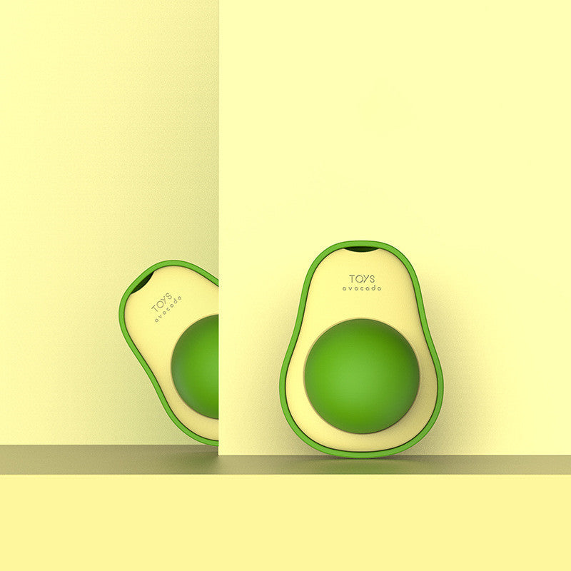 Avocado Catnip Toy – 360° Rotating Self-Cleaning Mint Ball for Cats.