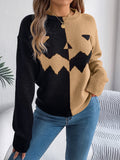 Knitted pumpkin sweater, available in all sizes!