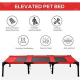 Pet Cages And BedsAmalgamite Pets My StoreCatFeatures:

 - Elevated off the ground for comfort and to allow airflow on all sides
 - Features a lightweight, steel frame making it highly durable
 - 600D PVC oxforPet Cages And Beds